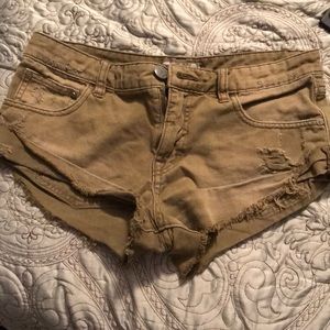 Free People denim shorts